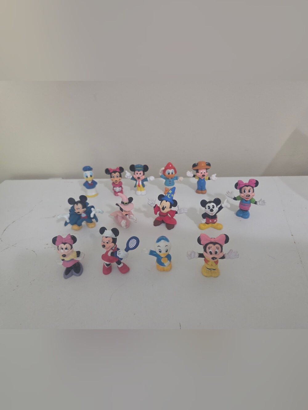 Vintage Mickey Mouse Figures Set Of 14